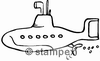 Taucherstempel Motiv 6012 - Boot