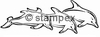 diving stamps motif 3301 - Dolphin
