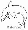 Taucherstempel Motiv 3321 - Delphin