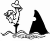 diving stamps motif 2346 - Shark