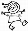 diving stamps motif 4951 - children stamp