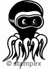 diving stamps motif 7254 - Octopus, Squid