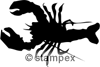 Le tampon encreur motif 5317 - Ecrevisse, Crabe, Homard