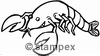 Le tampon encreur motif 7301 - Ecrevisse, Crabe, Homard