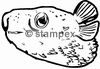 diving stamps motif 3203 - Pufferfish/Blowfish