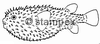 diving stamps motif 3204 - Pufferfish/Blowfish