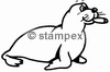 diving stamps motif 7462 - Penguin, Seal, Manatee
