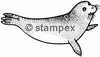 diving stamps motif 7468 - Penguin, Seal, Manatee