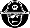 Le tampon encreur motif 5960 - Pirate
